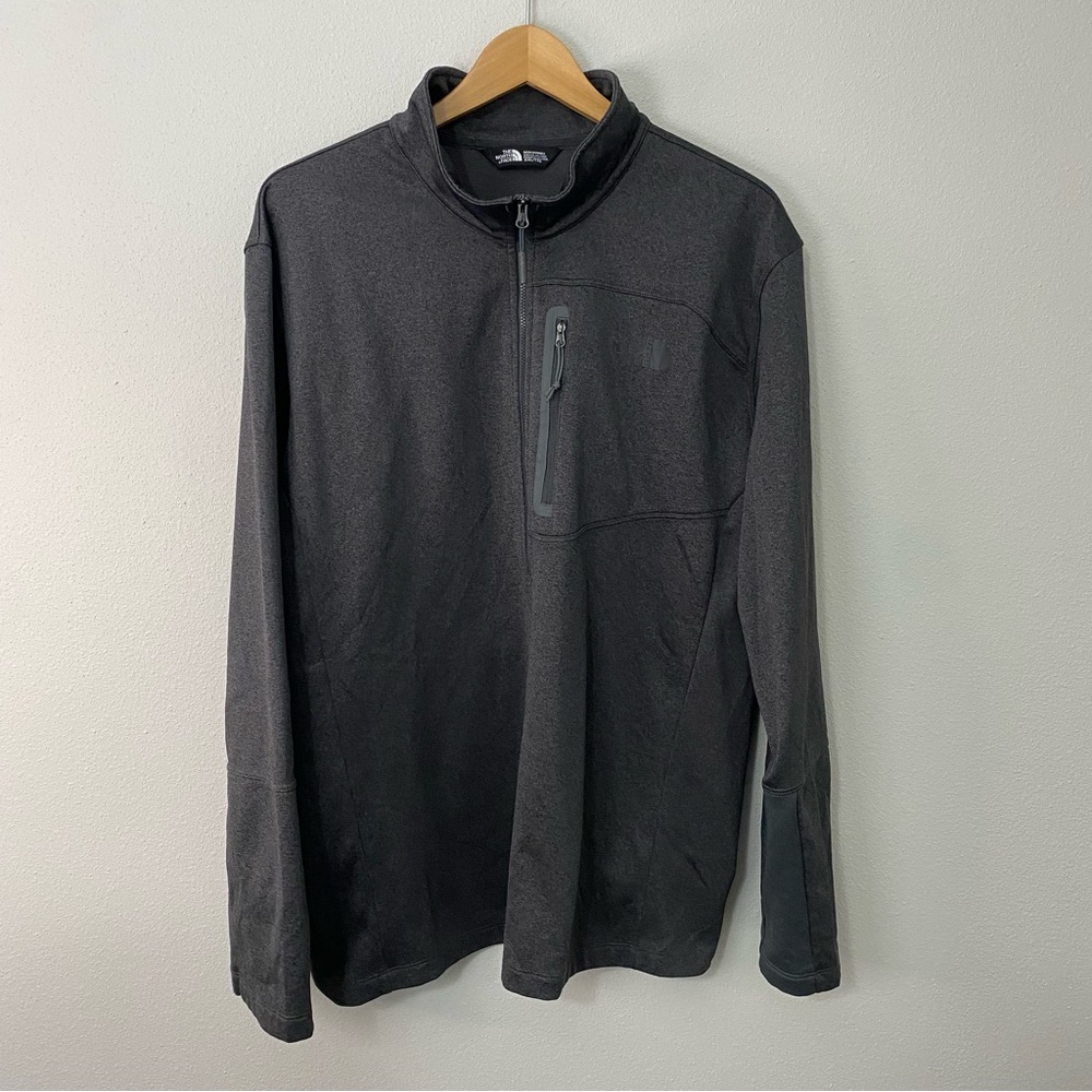 The North Face Gray QuarterZip‎ Jacket Men's Size XXL